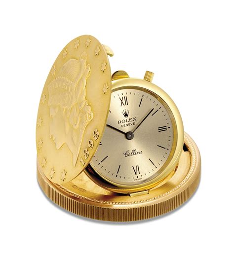 rolex gold 20 dollar coin.